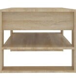 VidaXL Salontafel 102x55x45 cm bewerkt hout sonoma eikenkleurig