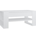 VidaXL Salontafel 102x55x45 cm bewerkt hout wit