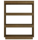 VidaXL Boekenkast/kamerscherm massief grenenhout honingbruin