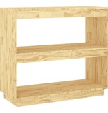 VidaXL Boekenkast 80x35x71 cm massief grenenhout