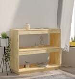 VidaXL Boekenkast 80x35x71 cm massief grenenhout