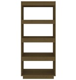 VidaXL Boekenkast/kamerscherm massief grenenhout honingbruin