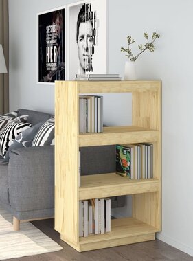 VidaXL Boekenkast / kamerscherm 60x35x103 cm massief grenenhout
