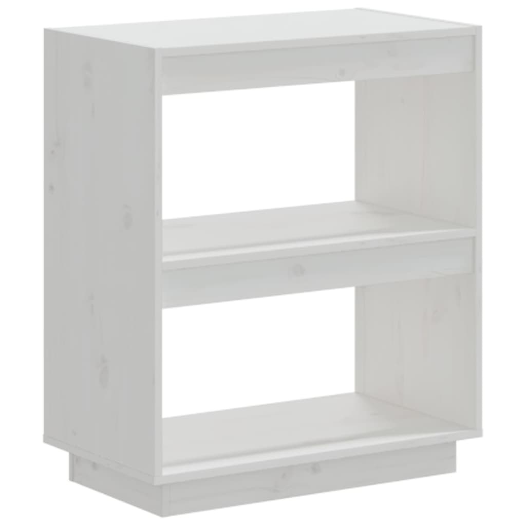 VidaXL Boekenkast 60x35x71 cm massief grenenhout wit