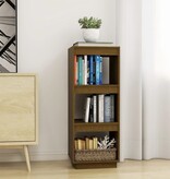 VidaXL Boekenkast/kamerscherm massief grenenhout honingbruin