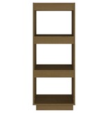 VidaXL Boekenkast/kamerscherm massief grenenhout honingbruin