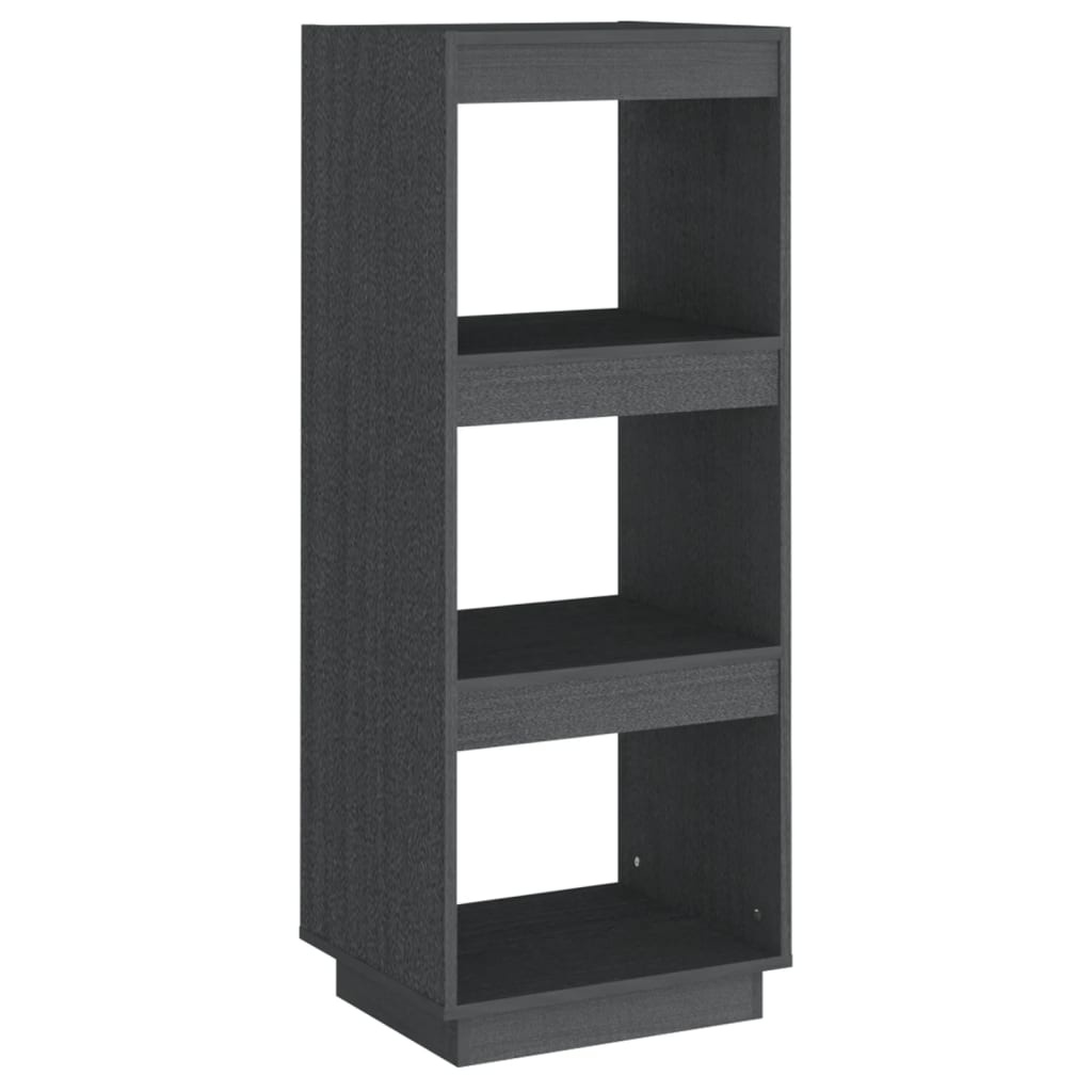 VidaXL Boekenkast/kamerscherm 40x35x103 cm massief grenenhout grijs