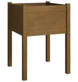 VidaXL Plantenbak 50x50x70 cm massief grenenhout honingbruin