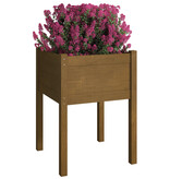 VidaXL Plantenbak 50x50x70 cm massief grenenhout honingbruin