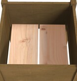 VidaXL Plantenbak 50x50x70 cm massief grenenhout honingbruin