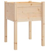 VidaXL Plantenbakken 2 st 50x50x70 cm massief grenenhout