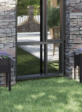 VidaXL Plantenbakken 2 st 31x31x70 cm massief grenenhout zwart