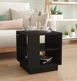 VidaXL Salontafel 40x40x43 cm bewerkt hout zwart