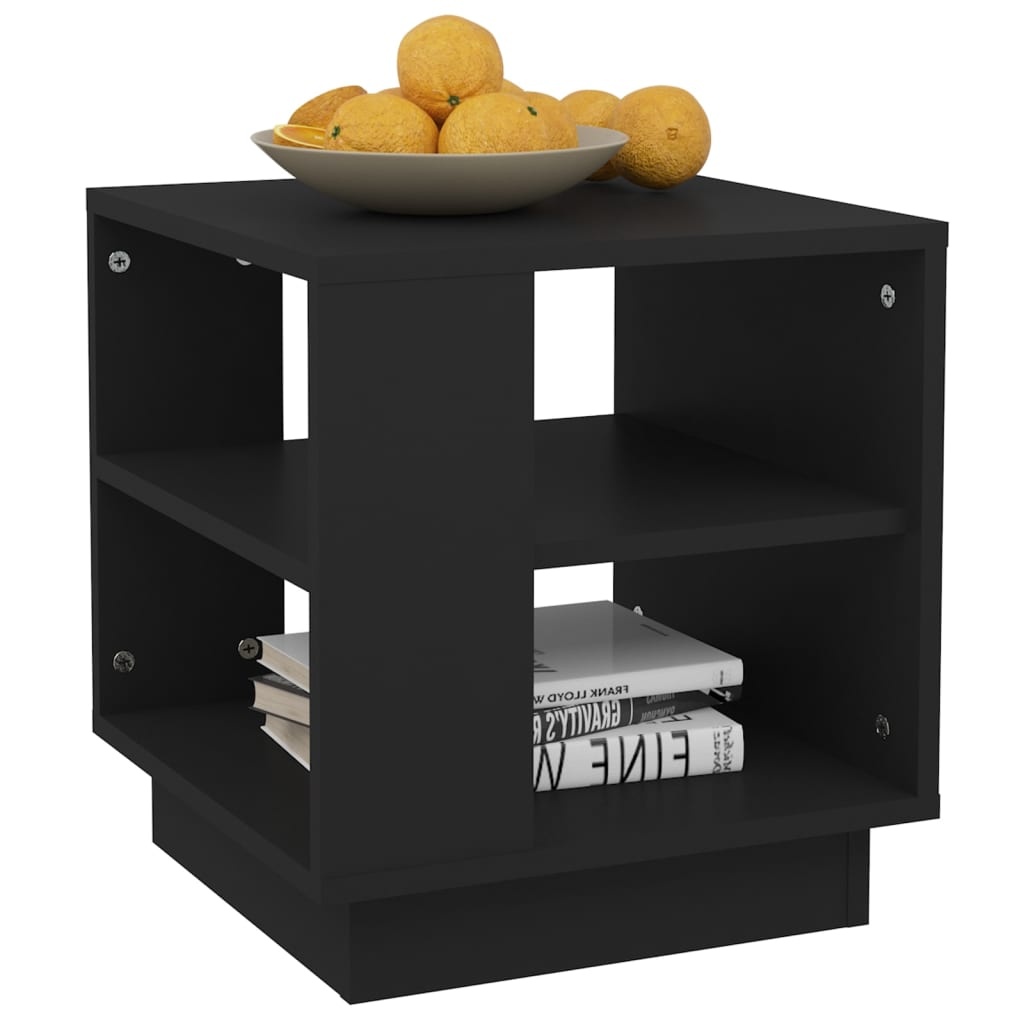 VidaXL Salontafel 40x40x43 cm bewerkt hout zwart