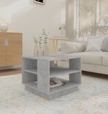 VidaXL Salontafel 55x55x43 cm bewerkt hout betongrijs