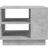 VidaXL Salontafel 55x55x43 cm bewerkt hout betongrijs
