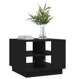 VidaXL Salontafel 55x55x43 cm bewerkt hout zwart