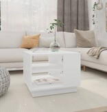 VidaXL Salontafel 55x55x43 cm bewerkt hout wit