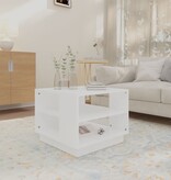 VidaXL Salontafel 55x55x43 cm bewerkt hout wit