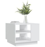 VidaXL Salontafel 55x55x43 cm bewerkt hout wit