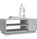 VidaXL Salontafel 102x55x43 cm bewerkt hout betongrijs