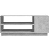 VidaXL Salontafel 102x55x43 cm bewerkt hout betongrijs