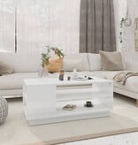 VidaXL Salontafel 102x55x43 cm bewerkt hout wit