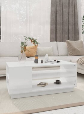 VidaXL Salontafel 102x55x43 cm bewerkt hout wit