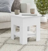 VidaXL Salontafel 40x40x42 cm bewerkt hout wit