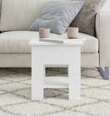 VidaXL Salontafel 40x40x42 cm bewerkt hout wit
