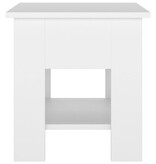 VidaXL Salontafel 40x40x42 cm bewerkt hout wit