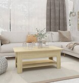 VidaXL Salontafel 102x55x42 cm bewerkt hout sonoma eikenkleurig