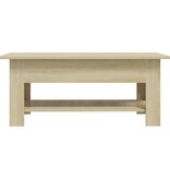 VidaXL Salontafel 102x55x42 cm bewerkt hout sonoma eikenkleurig