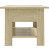 VidaXL Salontafel 102x55x42 cm bewerkt hout sonoma eikenkleurig
