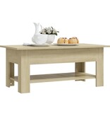 VidaXL Salontafel 102x55x42 cm bewerkt hout sonoma eikenkleurig