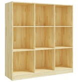 VidaXL Boekenkast / kamerscherm 104x33,5x110 cm massief grenenhout