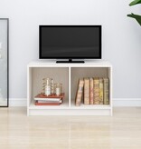 VidaXL Tv-meubel 70x33x42 cm massief grenenhout wit