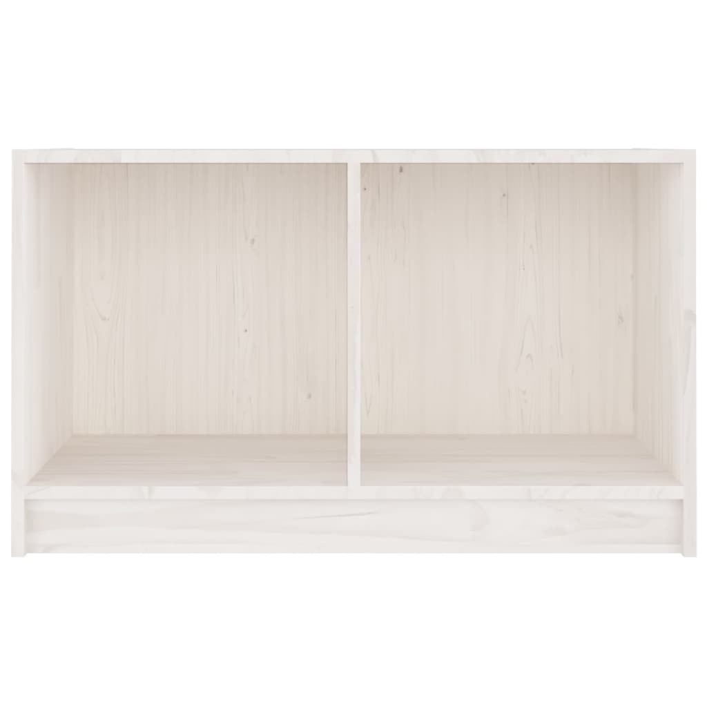 VidaXL Tv-meubel 70x33x42 cm massief grenenhout wit