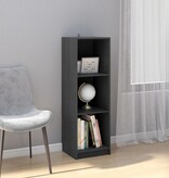 VidaXL Boekenkast/kamerscherm 36x33x110 cm massief grenenhout grijs