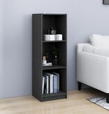 VidaXL Boekenkast/kamerscherm 36x33x110 cm massief grenenhout grijs