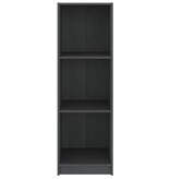 VidaXL Boekenkast/kamerscherm 36x33x110 cm massief grenenhout grijs