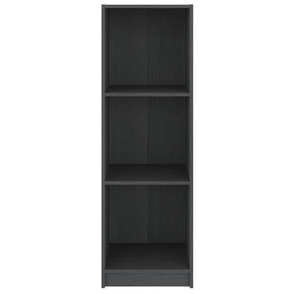 VidaXL Boekenkast/kamerscherm 36x33x110 cm massief grenenhout grijs