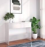 VidaXL Wandtafel 100x35x76,5 spaanplaat wit