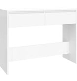 VidaXL Wandtafel 100x35x76,5 spaanplaat wit