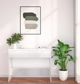 VidaXL Wandtafel 100x35x76,5 spaanplaat wit
