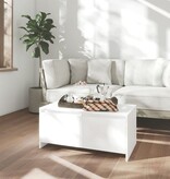 VidaXL Salontafel 90x50x41,5 cm bewerkt hout wit