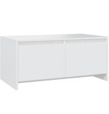 VidaXL Salontafel 90x50x41,5 cm bewerkt hout wit