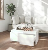 VidaXL Salontafel 90x50x41,5 cm bewerkt hout wit