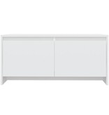 VidaXL Salontafel 90x50x41,5 cm bewerkt hout wit