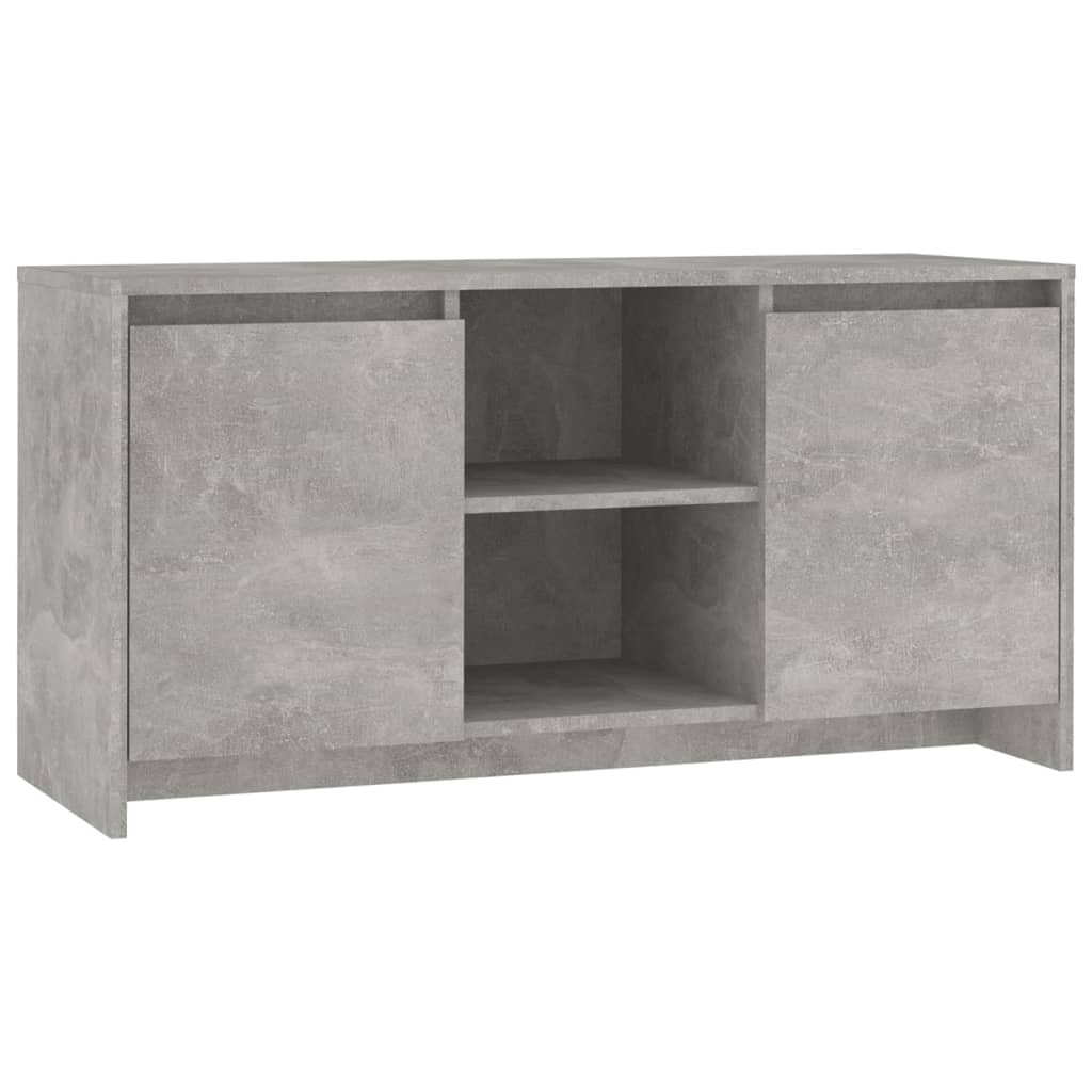 VidaXL Tv-meubel 102x37,5x52,5 cm bewerkt hout betongrijs